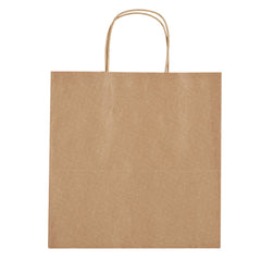 Bolsa de Papel Kraft para Compras Color Café 13 x 13