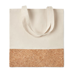 Bolsa de Mano de Algodón con Corcho