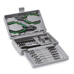 Set de Herramientas de 25 Piezas de Metal en Caja de Plástico