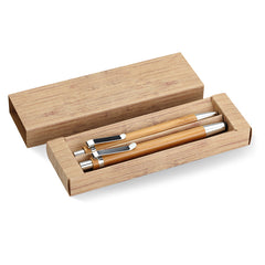 Set de Bolígrafo con Lapicero de Bambú