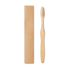 Cepillo de Dientes de Bambú y Nylon en Caja de Papel Kraft