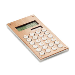 Calculadora de 8 Dígitos de ABS con Estuche de Bambú